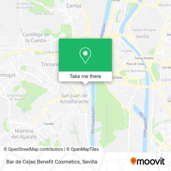 Bar de Cejas Benefit Cosmetics map