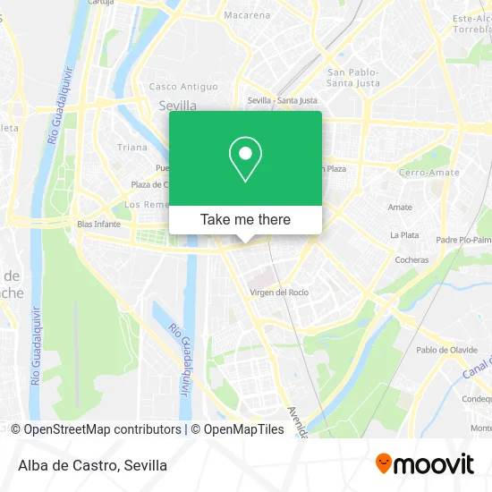 Alba de Castro map