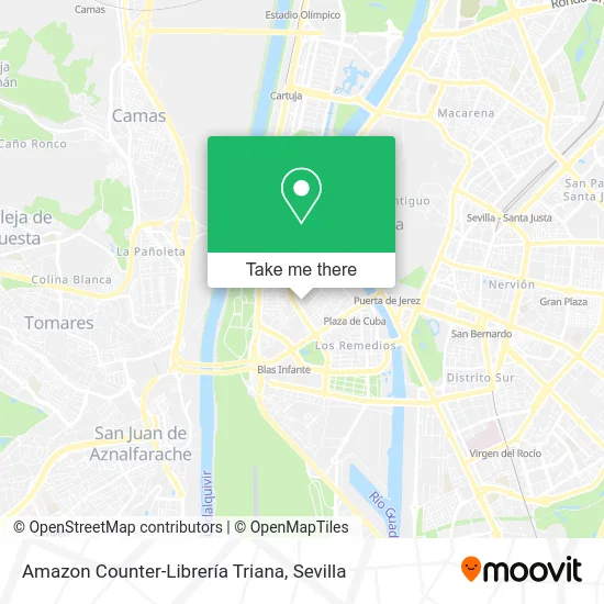Amazon Counter-Librería Triana map