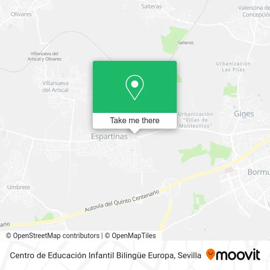 mapa Centro de Educación Infantil Bilingüe Europa