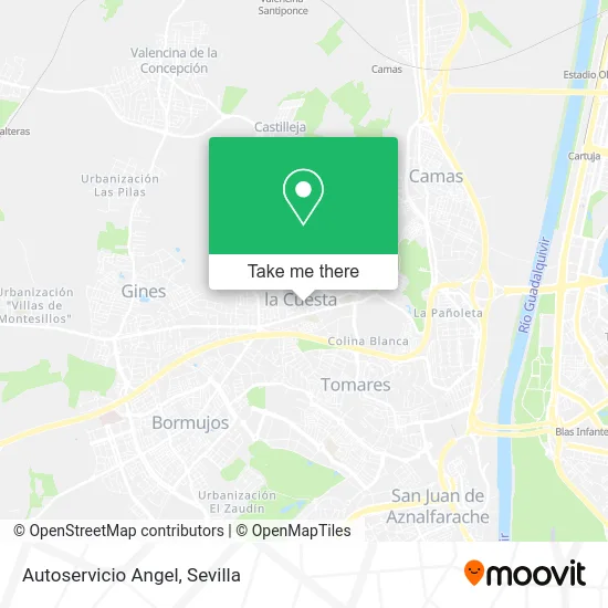 Autoservicio Angel map