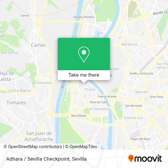 Adhara / Sevilla Checkpoint map