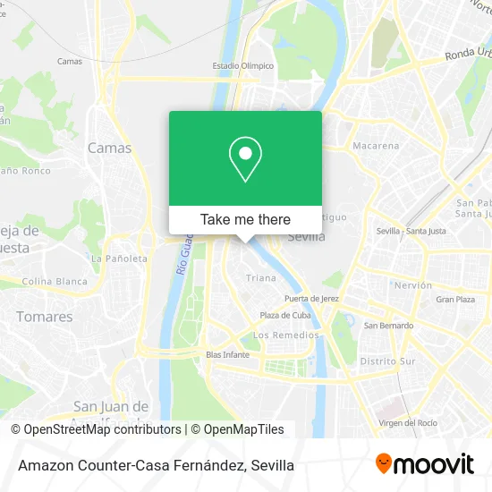 Amazon Counter-Casa Fernández map