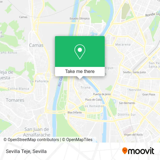 Sevilla Teje map