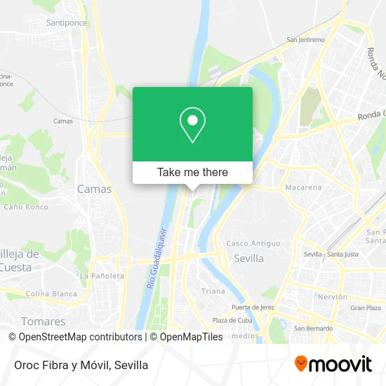Oroc Fibra y Móvil map