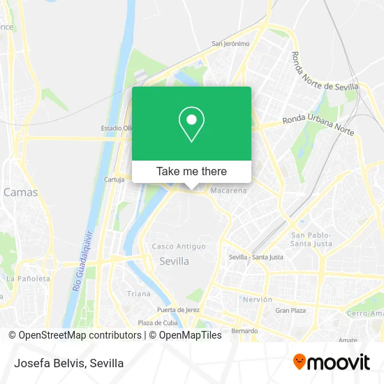 Josefa Belvis map
