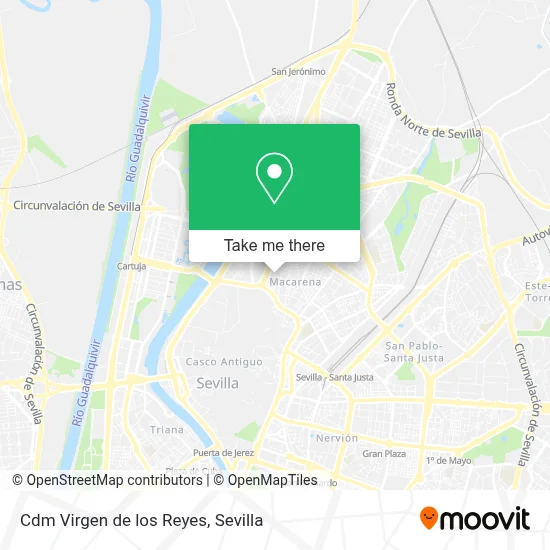 Cdm Virgen de los Reyes map