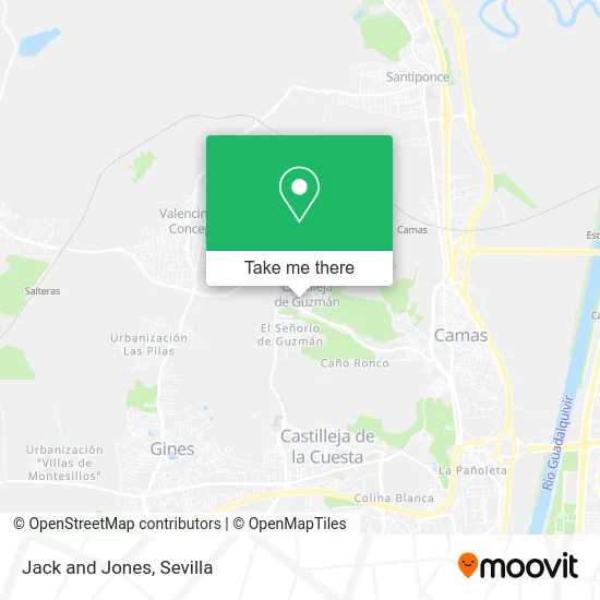 Jack and Jones map