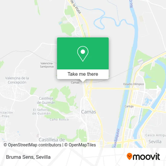 Bruma Sens map