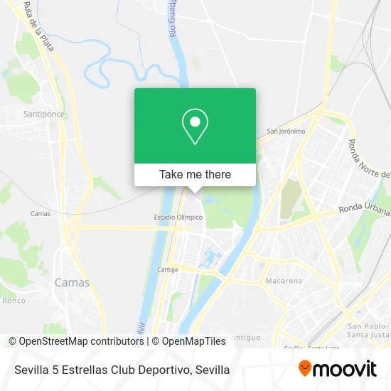 mapa Sevilla 5 Estrellas Club Deportivo