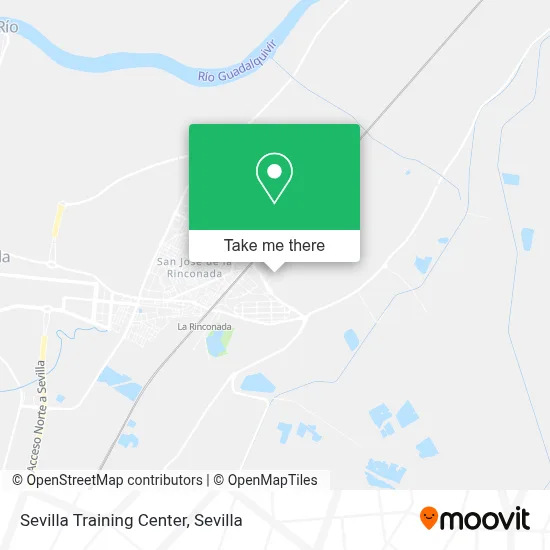 Sevilla Training Center map