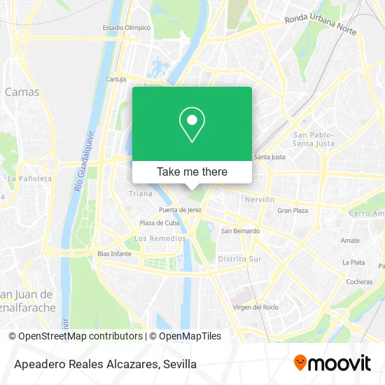 Apeadero Reales Alcazares map