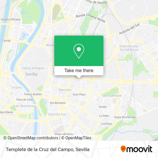 Templete de la Cruz del Campo map
