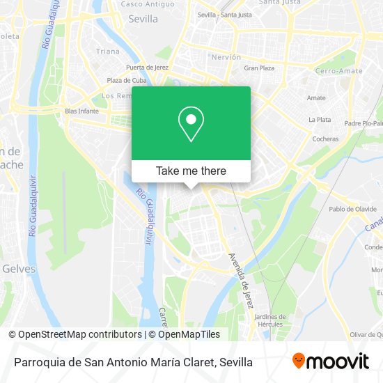 Parroquia de San Antonio María Claret map