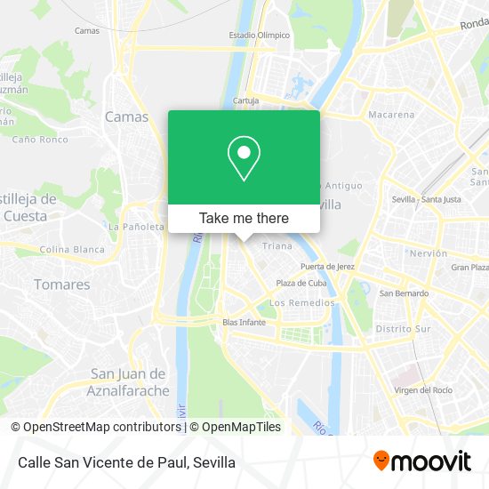 Calle San Vicente de Paul map