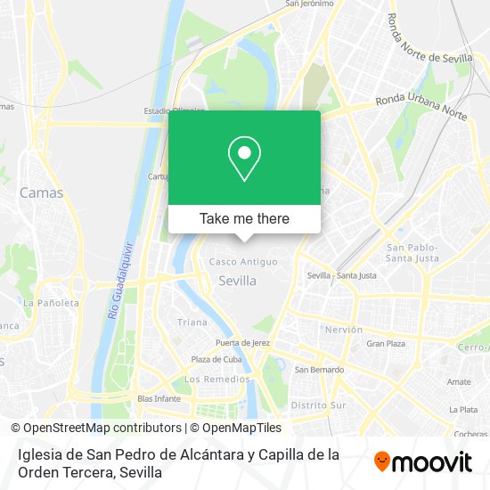 mapa Iglesia de San Pedro de Alcántara y Capilla de la Orden Tercera