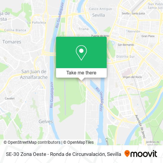 SE-30 Zona Oeste - Ronda de Circunvalación map