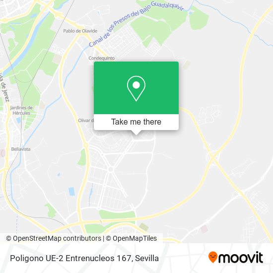 Poligono UE-2 Entrenucleos 167 map
