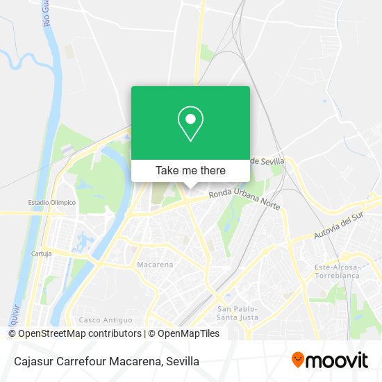 Cajasur Carrefour Macarena map