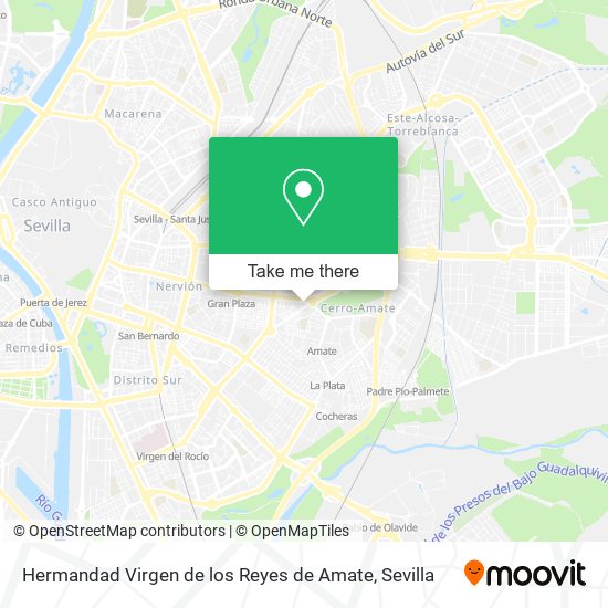 mapa Hermandad Virgen de los Reyes de Amate