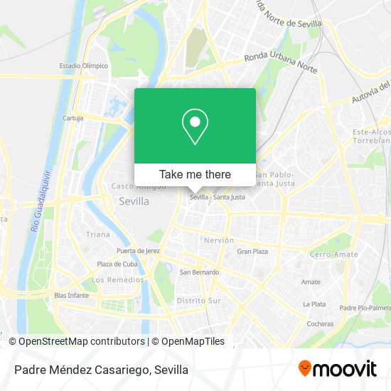 Padre Méndez Casariego map