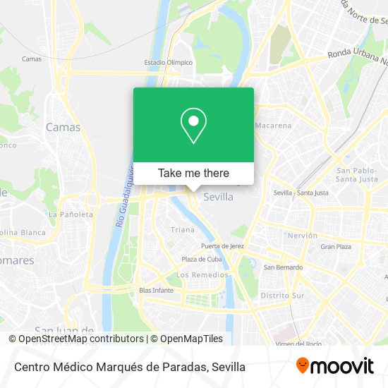 mapa Centro Médico Marqués de Paradas
