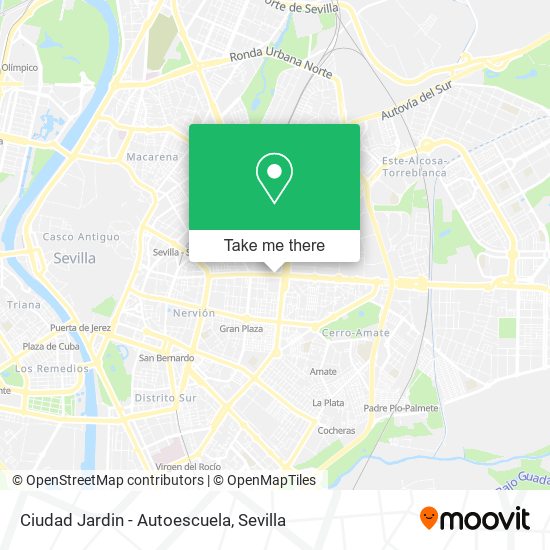 Ciudad Jardin - Autoescuela map