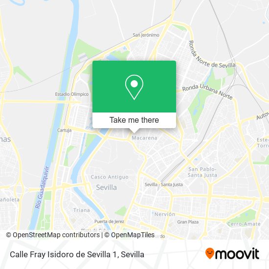 Calle Fray Isidoro de Sevilla 1 map