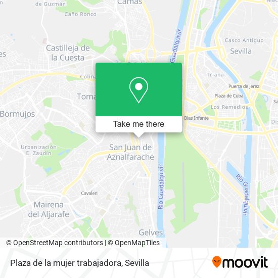 mapa Plaza de la mujer trabajadora