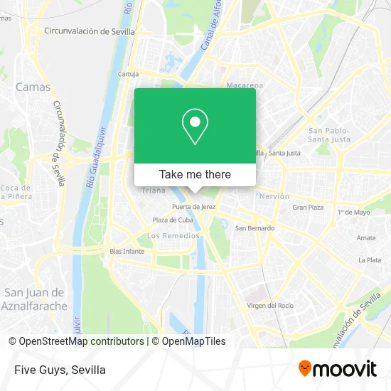 Five Guys map