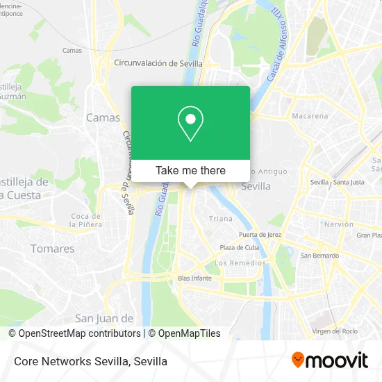 Core Networks Sevilla map
