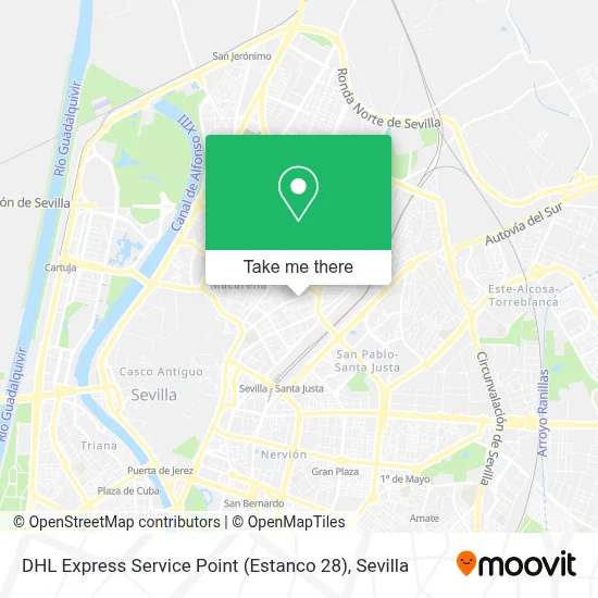 DHL Express Service Point (Estanco 28) map