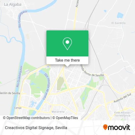 Creactivos Digital Signage map