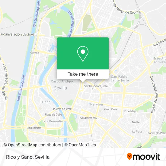 Rico y Sano map