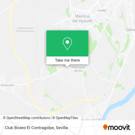 Club Boxeo El Contragolpe map