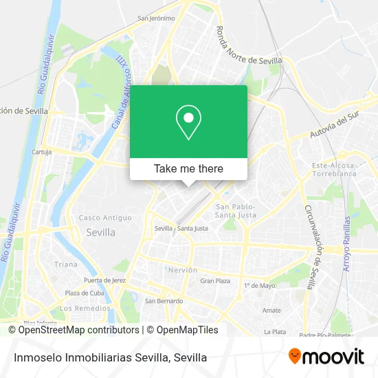 Inmoselo Inmobiliarias Sevilla map