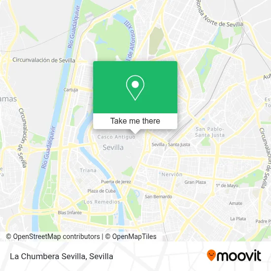 La Chumbera Sevilla map
