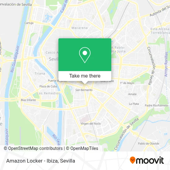 Amazon Locker - Ibiza map
