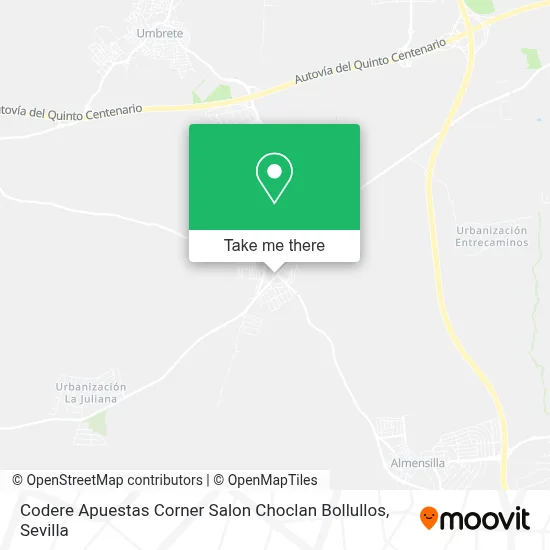 Codere Apuestas Corner Salon Choclan Bollullos map