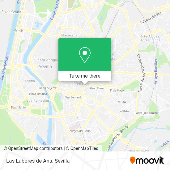 Las Labores de Ana map