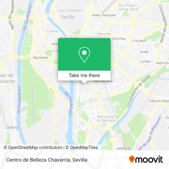 Centro de Belleza Chavarria map
