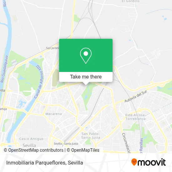 Inmobiliaria Parqueflores map