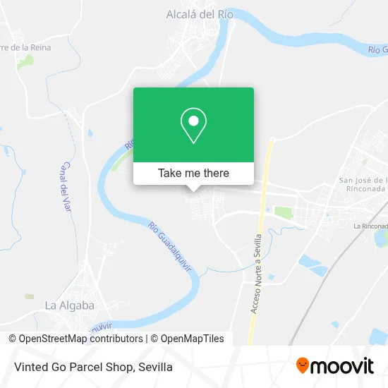 Vinted Go Parcel Shop map