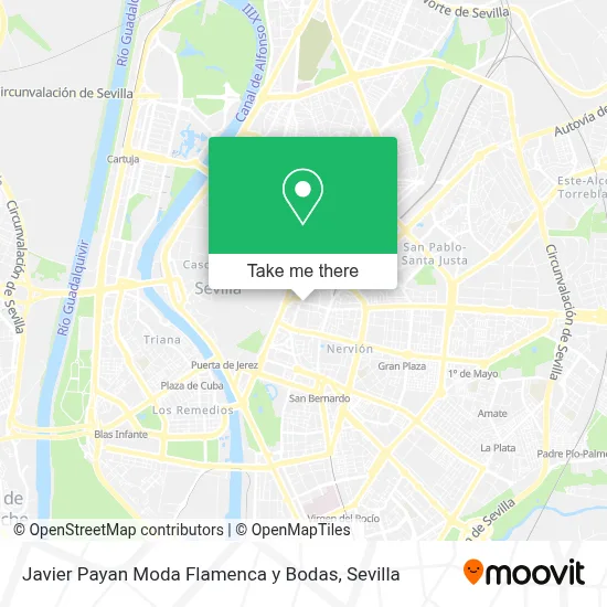Javier Payan Moda Flamenca y Bodas map