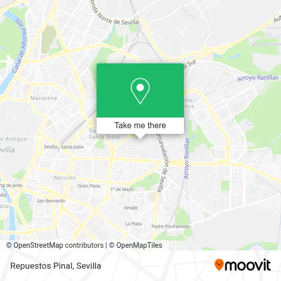 Repuestos Pinal map
