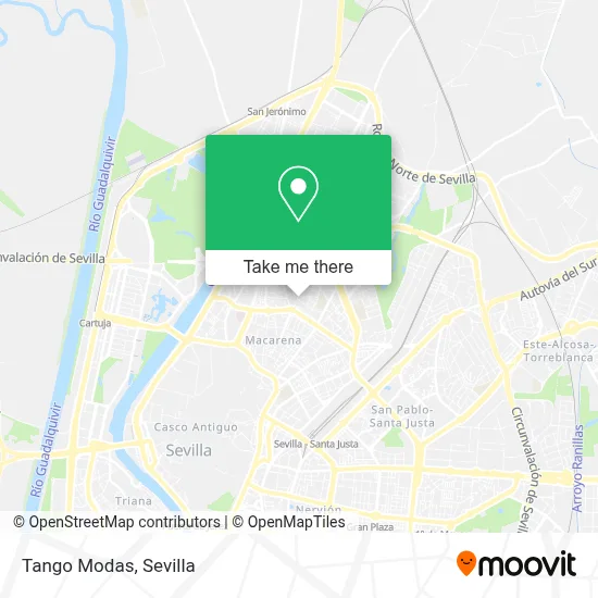 Tango Modas map