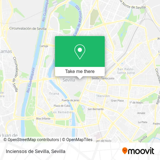 Inciensos de Sevilla map