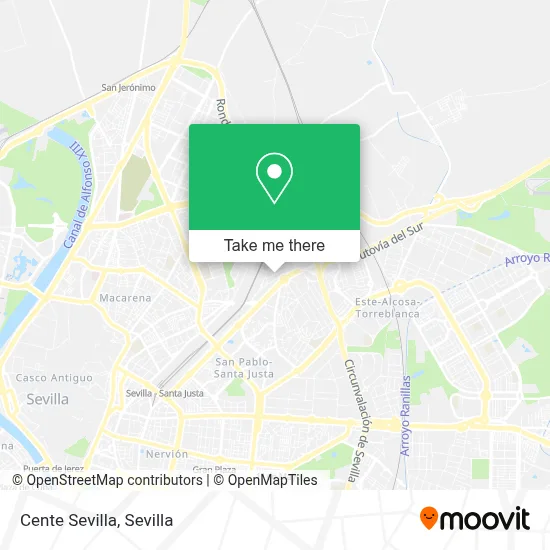Cente Sevilla map