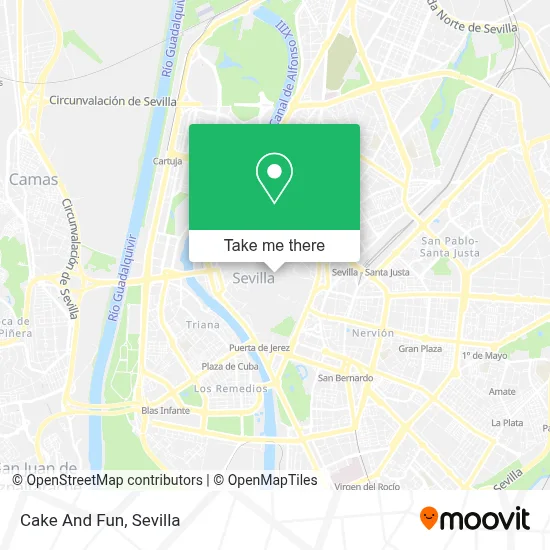Cake And Fun map