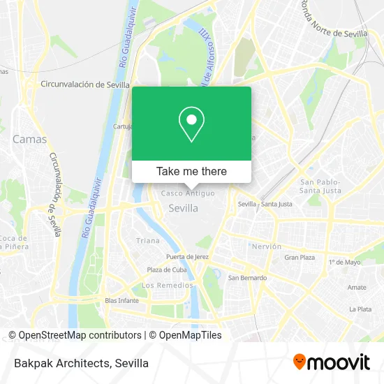 Bakpak Architects map